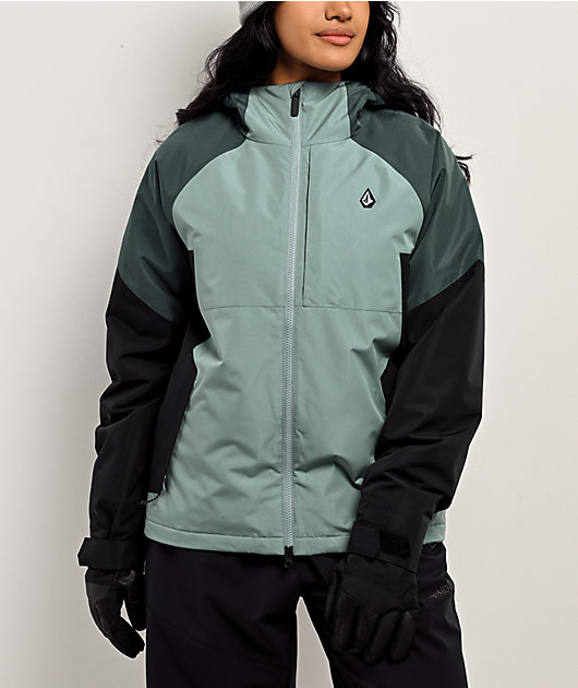 Volcom Agate Grey & Black 10K Insulated Snowboard Jacket | Zumiez