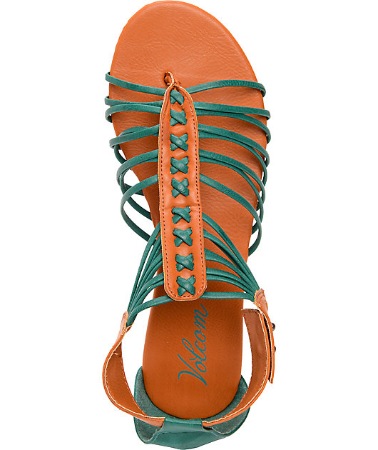 Volcom Be Nice Dark Turquoise Sandals