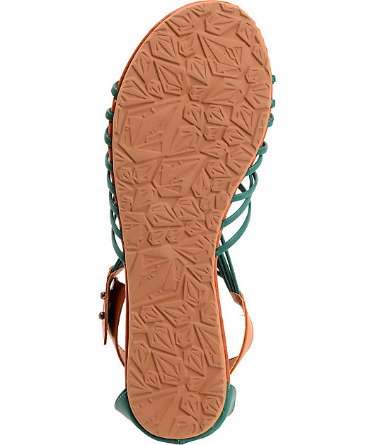 Volcom Be Nice Dark Turquoise Sandals
