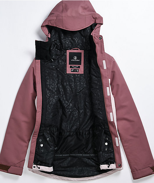 volcom pink snowboard jacket