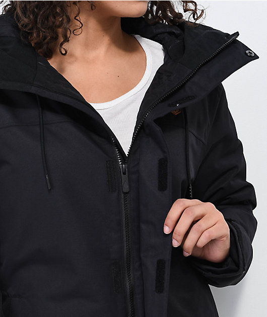 volcom black snowboard jacket