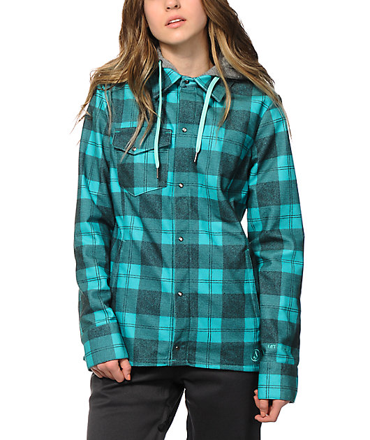 volcom circle flannel jacket