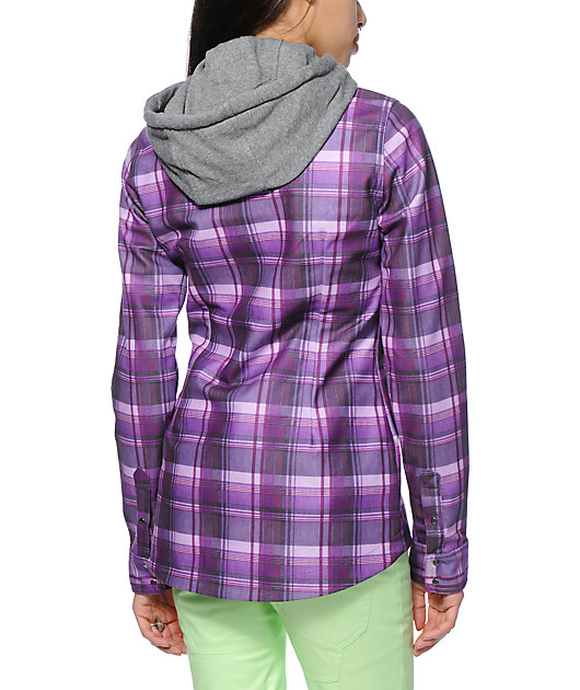 volcom circle flannel jacket