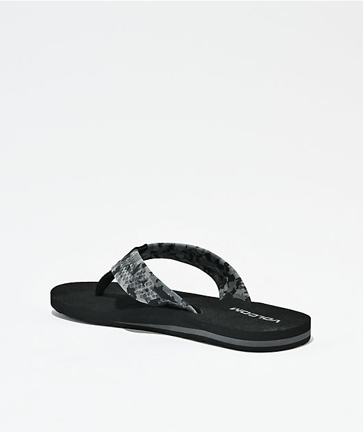 Volcom Daycation II Hawaii Black Camo Sandals