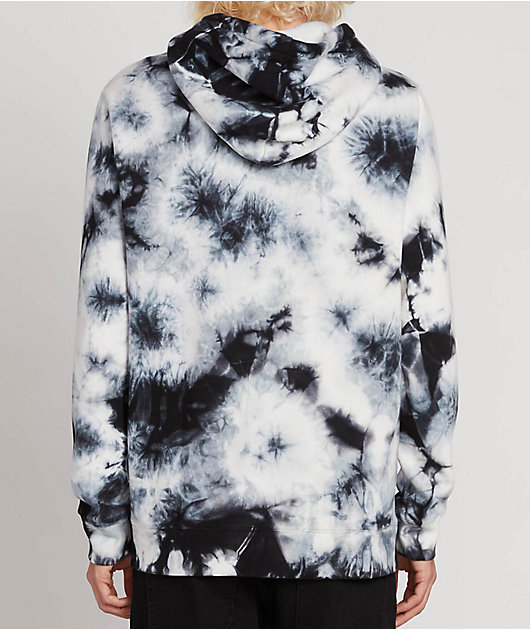 volcom deadly stones black tie dye hoodie