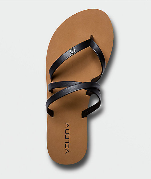 Volcom Easy Breezy II Black Sandals Zumiez