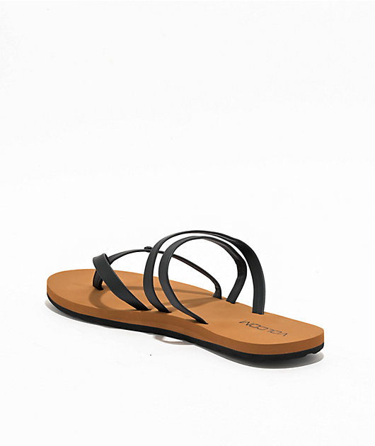 VOLCOM■EASY BREEZY II SANDALS ■送料込 Volcom Easy Breezy II Black Sandals | Zumiez