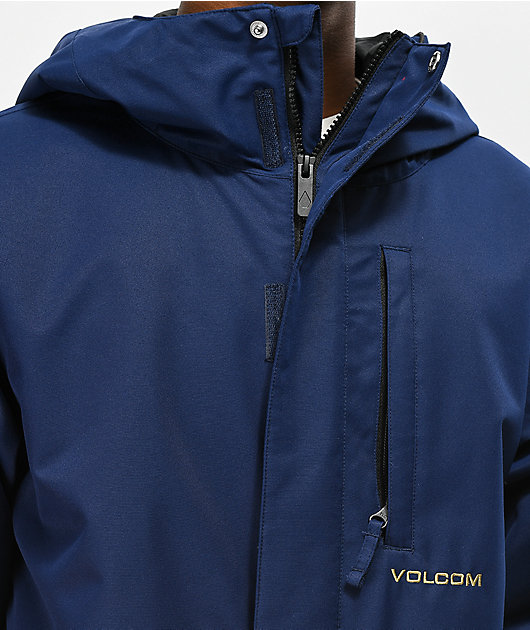 volcom snowboard jacket blue