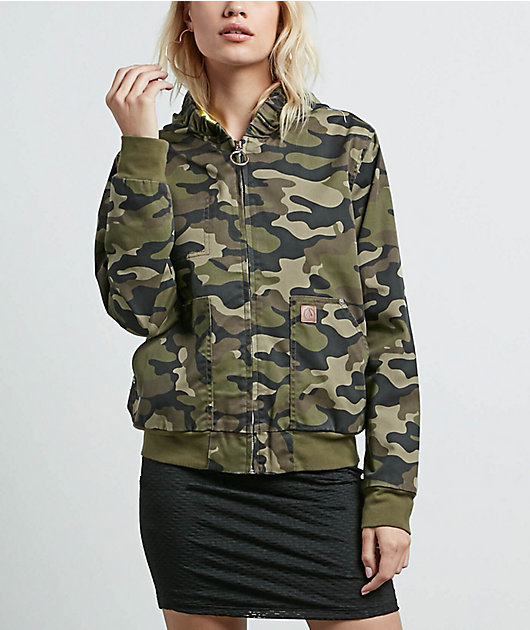 volcom camo jacket