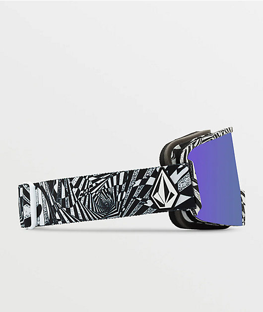 Volcom AF Yae Op Art/Purple Chrome ゴーグル Volcom Yae Ravelson & Purple Chrome Snowboard Goggles | Zumiez