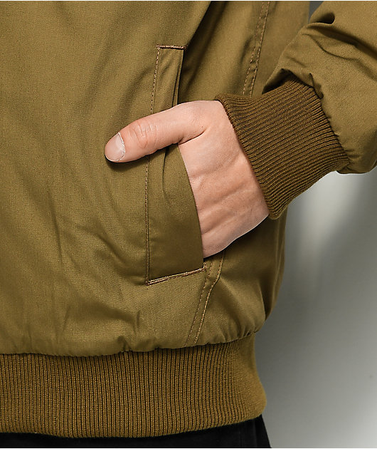 volcom hernan jacket burnt khaki