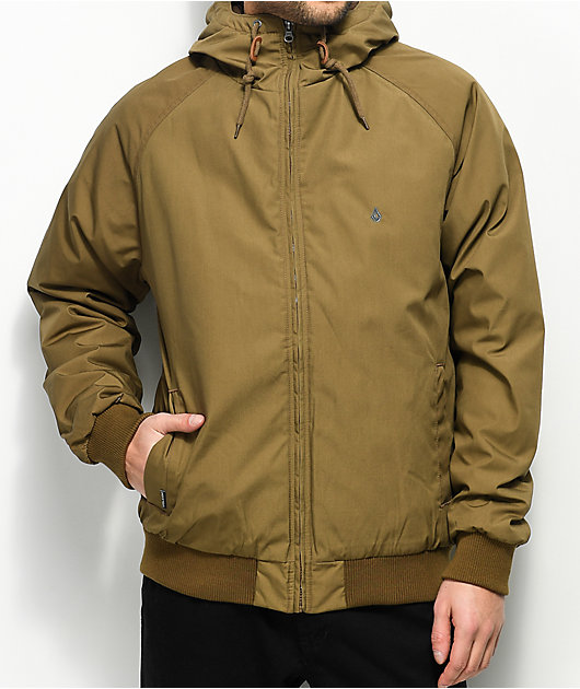 volcom hernan insulated black bomber jacket