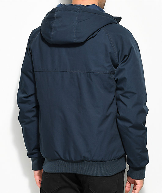 volcom hernan insulated black bomber jacket