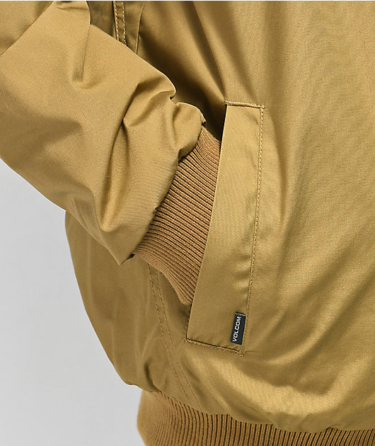 volcom hernan jacket burnt khaki