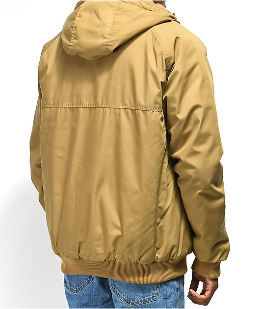 volcom hernan jacket burnt khaki