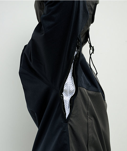 Volcom Hosesegor Black & Grey 20K Anorak Snowboard Jacket | Zumiez