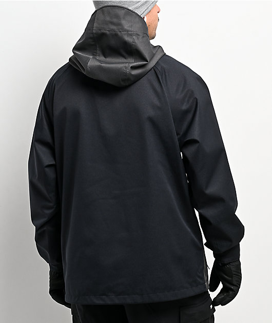 Volcom Hosesegor Black & Grey 20K Anorak Snowboard Jacket | Zumiez