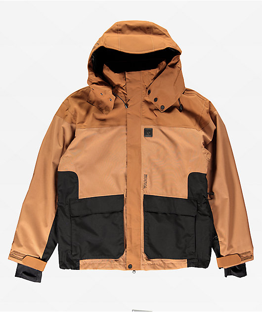 Volcom Kleveland Brown 15K Snowboard Jacket