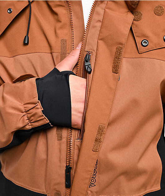 Volcom Kleveland Brown 15K Snowboard Jacket | Zumiez