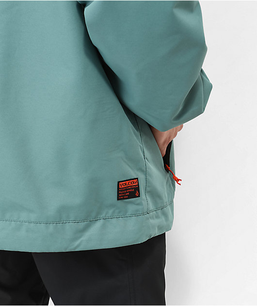 VOLCOM アノラック ジャケット グリーン/ホワイト　Mサイズ Volcom Longo Green & White 10K Anorak Snowboard Jacket | Zumiez