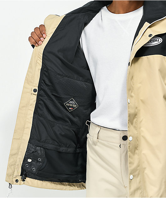khaki snow jacket