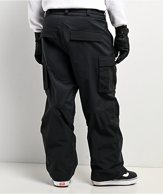 Volcom NWRK Black 15K Baggy Snowboard Pants | Zumiez