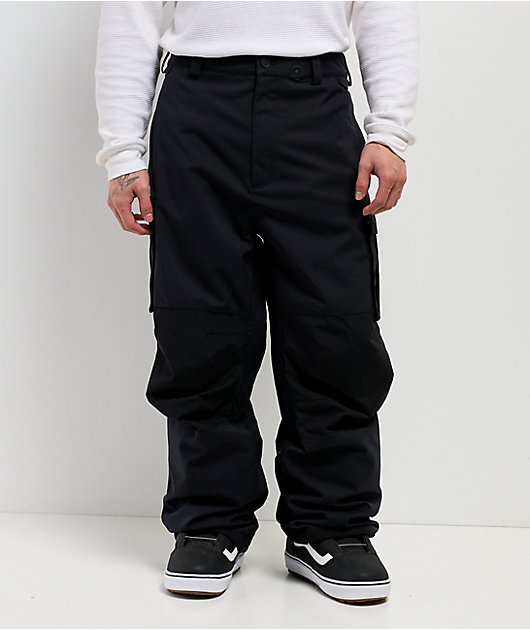 Volcom NWRK Black 15K Baggy Snowboard Pants | Zumiez