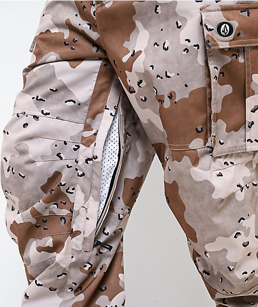 Volcom NWRK Camo 15K Baggy Snowboard Pants | Zumiez