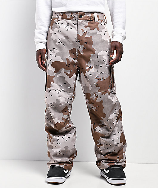 Volcom NWRK Camo 15K Baggy Snowboard Pants | Zumiez