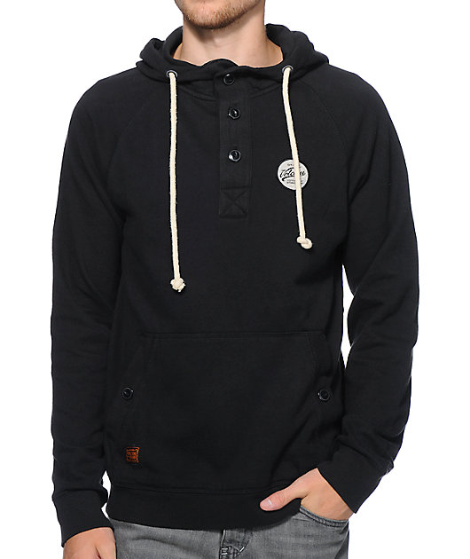 henley pullover hoodie