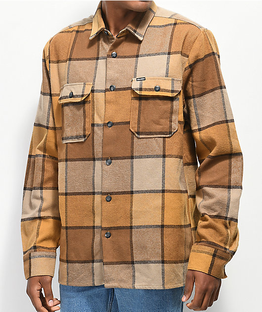 khaki flannel shirt