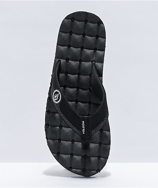 Volcom Recliner Black & White Sandals