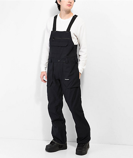 Volcom Roan Black 15K Snowboard Bib Pants | Zumiez