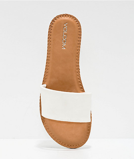 off white tan slides