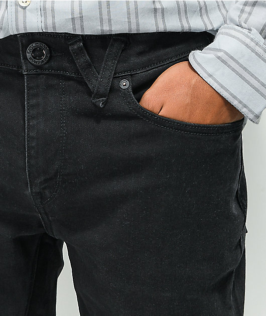Volcom Solver Black Denim Jeans