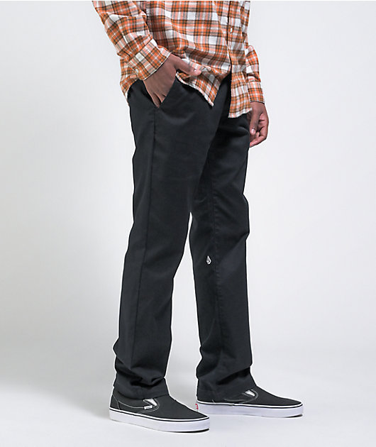 Volcom Solver Slim Fit Black Denim Jeans
