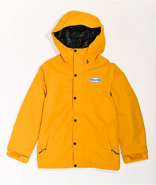 Volcom Stone 91 chaqueta snowboard amarilla para niños