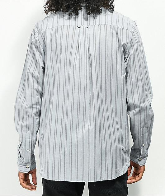 Volcom Styrofoam Stripe Long Sleeve Button Up Shirt