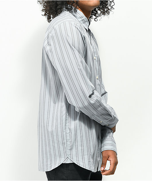 Volcom Styrofoam Stripe Long Sleeve Button Up Shirt
