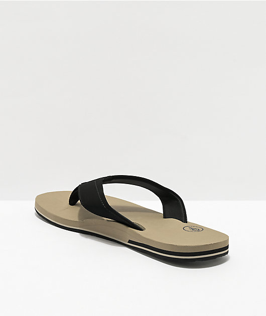 Volcom Victor Khaki & Black Sandals