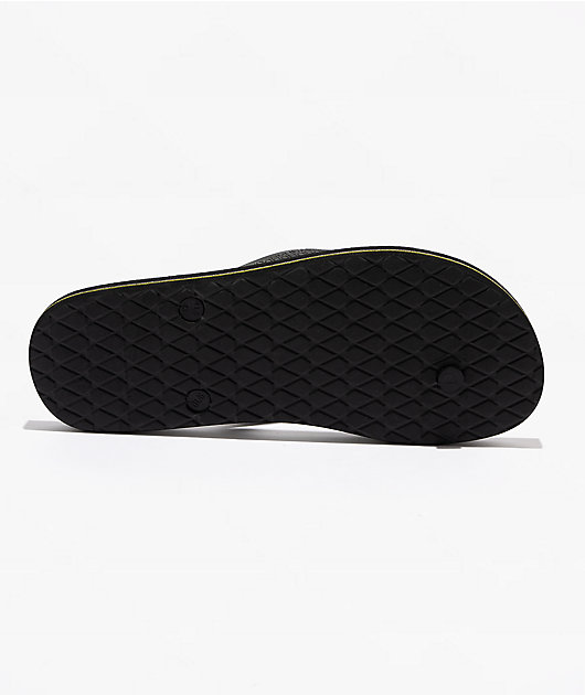 Volcom Volcomotion Black & Yellow Sandals