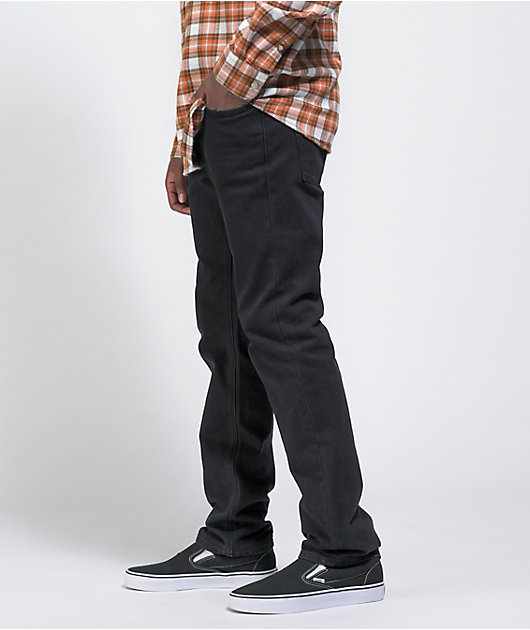 Volcom Vorta Slim Fit Black Denim Jeans