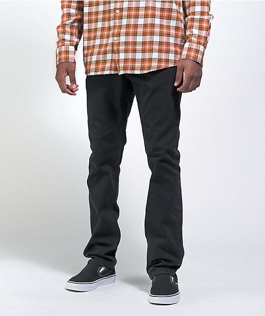 Volcom Vorta Slim Fit Black Denim Jeans