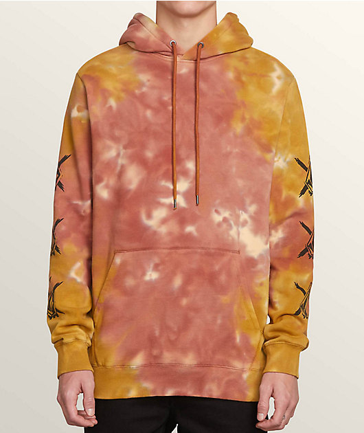 tie dye volcom hoodie