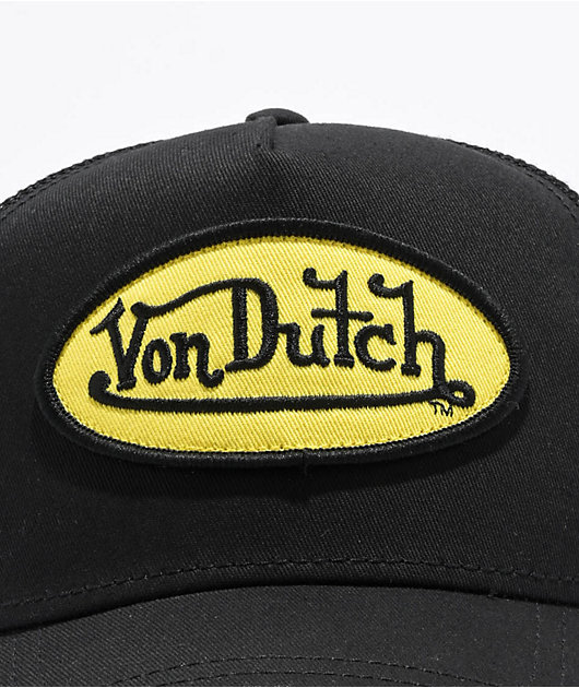 Von Dutch Black & Yellow Trucker Hat | Zumiez display picture 2