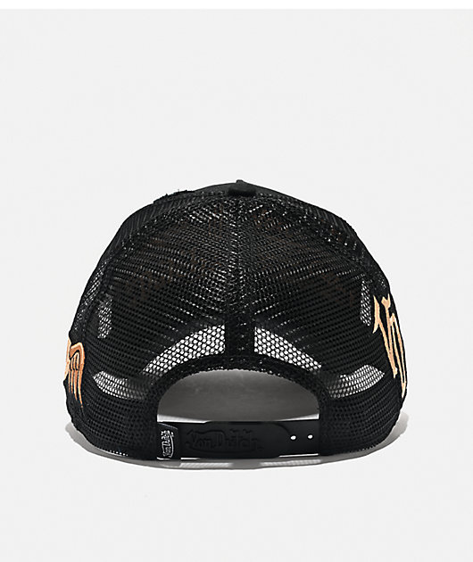 Von Dutch Bleached Black Trucker Hat | Zumiez