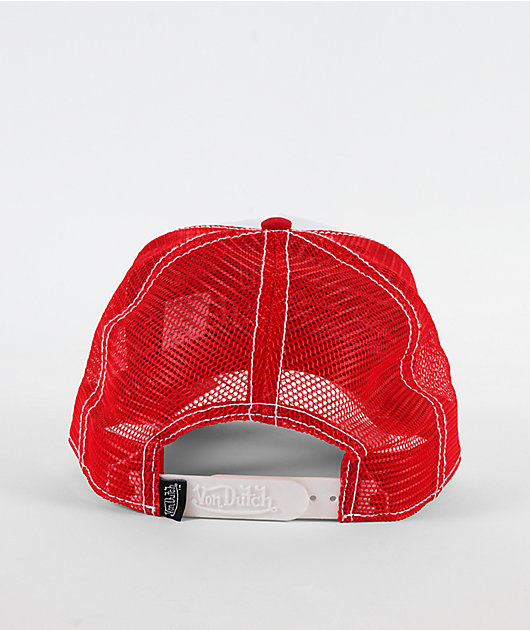 Von Dutch Canada Flag White & Red Trucker Hat