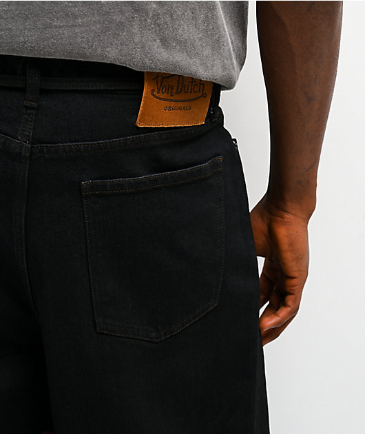 Von Dutch Cannonball Black Baggy Jeans