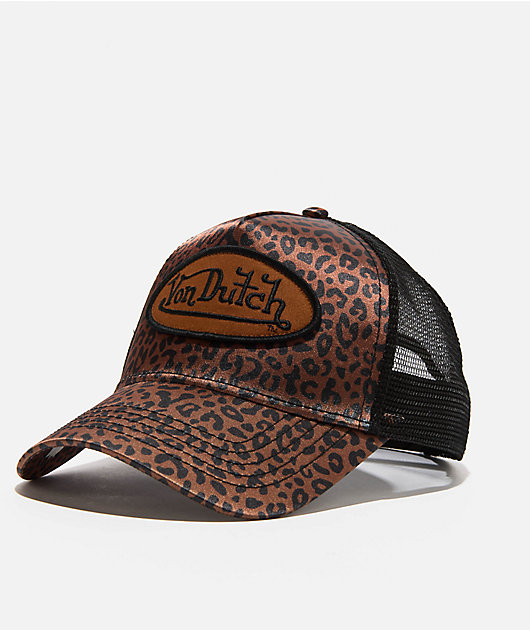 Von Dutch Cheetah Satin Trucker Hat | Zumiez