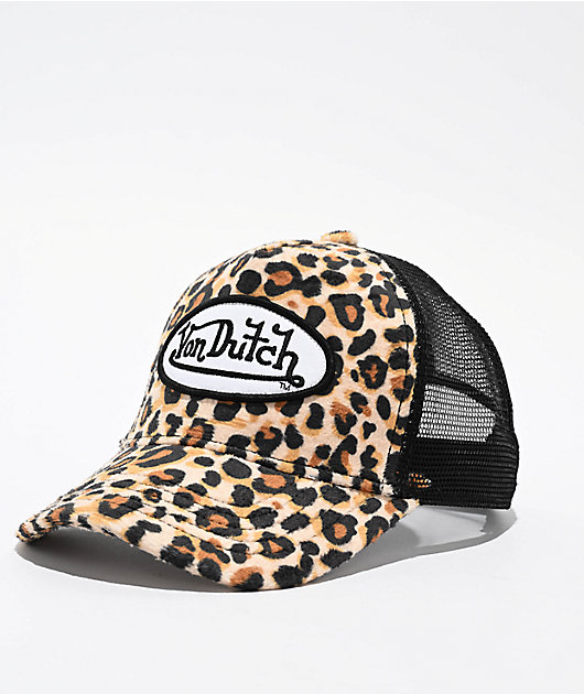 Von Dutch Cheetah Velvet Trucker Hat | Zumiez